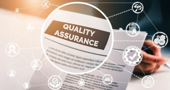 Qa quality assurance and quality control concept.