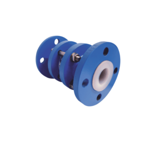 Lined ball type check valve